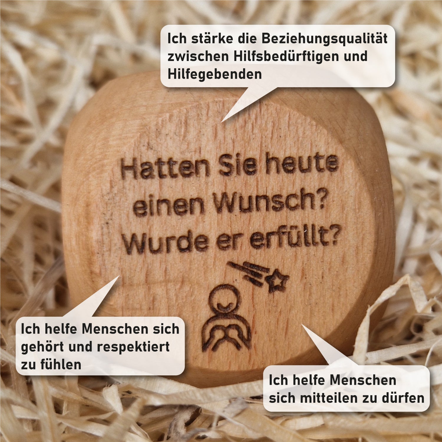 Tagesreflexions- Würfel „Belastungsreflexion Sie- Form“